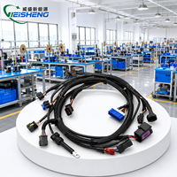 Faisceau de câblage moteur automobile DC 12V 24V IP67 multi-prises étanche pour véhicules et équipements de construction, personnalisable OEM