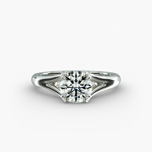 Elegant 925 Sterling <b>Silver</b> Round Brilliant Cut Moissanite <b>Solitaire</b> <b>Ring</b> Classic Fine Jewelry Engagement Wedding Anniversary - Product Image 5