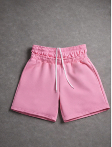 Pantalones Cortos Tejidos de Algodón 100% con Doble Cintura, Estilo Casual Urbano, Lavado Ácido y Pedrería para Hombre - Product Image 4