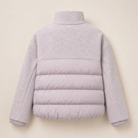 Veste matelassée hybride à capuche respirante pour femme, 100 % polyester, rembourrée, coupe régulière, vêtement d'extérieur d'hiver, coque en PU, doublure en coton