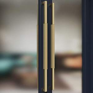 Modern Villa Hotel Glass <b>Handle</b> Box Thickened Stainless Steel Durable Ambidextrous Tempered Frameless Large Minimalist Z/F - Product Image 6