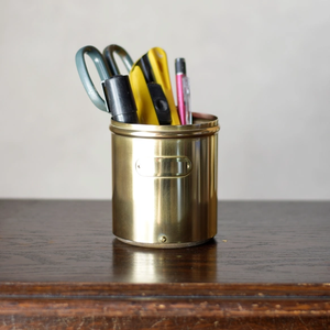 Pot porte-crayons en laiton poli miroir, prix de gros, organisateur de bureau, fournitures de papeterie, porte-crayons - Product Image 6