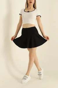 Falda Larga Plisada de Cintura Alta, Color Sólido, Personalizable al por Mayor, Diseño Casual y Moderno para Mujer - Product Image 2