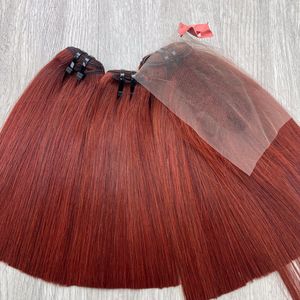 Super doble dibujado de hueso vietnamita pelo liso al por mayor 100% extensiones de cabello virgen vietnamita con cierre - Product Image 2