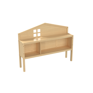 Testiera letto Montessori naturale a grandezza naturale con armadio contenitore, liberamente configurabile per letti per bambini - Product Image 2
