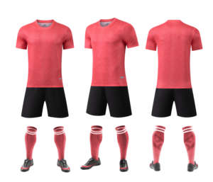 Vêtements de sport, impression par sublimation personnalisée, maillot de football bleu, ensemble pour les maillots de football scolaires, t-shirt - Product Image 5