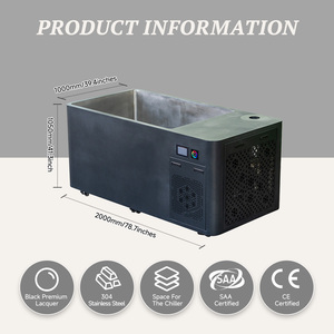 Baignoire de récupération professionnelle en acier inoxydable 316 de qualité marine avec système de refroidissement intégré pour centres de bien-être en Mexique - Product Image 2
