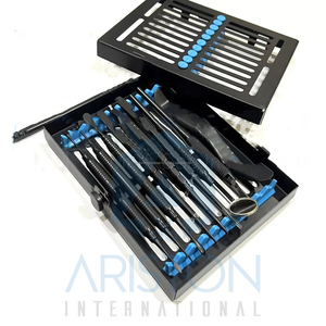 Kit de chirurgie orale manuelle micro-parodontale prêt à l'emploi, instruments chirurgicaux, revêtement noir, poignée ergonomique Ariston International - Product Image 4