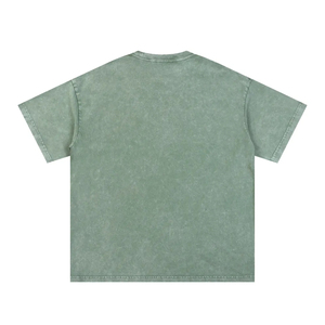 เสื้อยืดคอตตอน 100% คุณภาพสูง ล้างสีแบบแอซิดวอช สกรีนโลโก้ได้ น้ำหนัก 230 กรัม สไตล์วินเทจเรโทร ทรงโอเวอร์ไซส์ คอกลม - Product Image 6