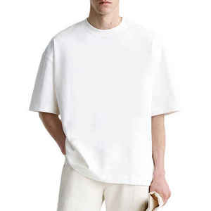 Nueva Camiseta Oversize al por Mayor para Hombre y Tallas Grandes, Lisa, con Logotipo Personalizado, Camiseta de Alta Calidad Unisex - Product Image 2