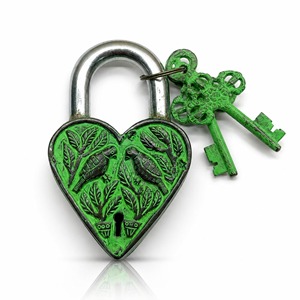 Best Quality Vintage Style Metal Padlock with 2 <b>Keys</b> Antique Design Functional Lock for Home Decor and Collectors Usage Item - Product Image 1