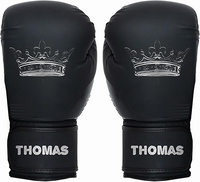 Gants de boxe professionnels personnalisables avec logos, en cuir, pour sparring, Muay Thai, Kickboxing, anti-humidité, toutes tailles et couleurs, à lacets