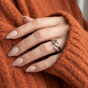 Bague de mariage en or jaune 18 carats avec 3 pierres, design tendance, qualité supérieure, diamant véritable, bijoux naturels de Chine, pour anniversaire - Product Image 2