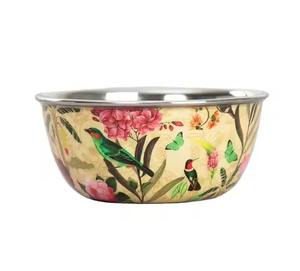 Premium Metal <b>Soup</b> <b>Bowl</b> Stainless Steel Deep Serving Dish Polished Finish Kitchenware Table Decor For Home Use - Product Image 1