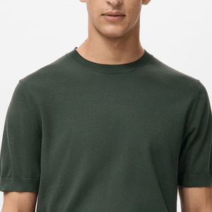 T-shirt en coton respirant pour homme, style streetwear, avec logo personnalisé, vêtement décontracté à manches courtes, coupe ample et confortable - Product Image 2