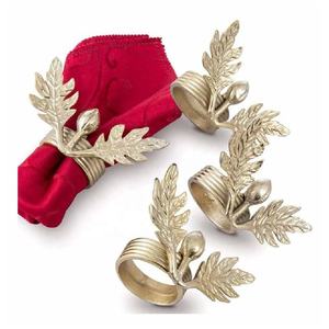 Nuevo Juego de Anillos para Servilletas de Latón con Diseño de Hoja de Arce, Color Dorado, 8 Piezas, para Decoración de Mesa en Bodas, Cumpleaños y Fiestas - Product Image 5