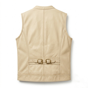 เสื้อกั๊กผู้ชายแบบตะวันตก OEM ODM ผ้าโพลีเอสเตอร์/คอตตอน คอตั้ง ซิปปิด ไม่มีแขน เหมาะสำหรับฤดูร้อน รับผลิตตามสั่ง ขายส่ง ปักลายเพชร - Product Image 2