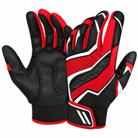 Gants de frappe de qualité supérieure, design premium, fermeture auto-agrippante, cuir respirant, paume antidérapante, pour le baseball.