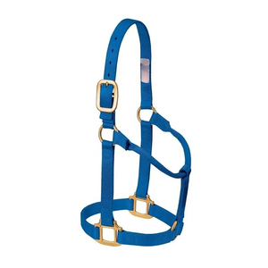 Cabestro Ajustable de Nylon y Cuero, Estilo Silla Inglesa, Resistente, con Hebilla de Latón y Herrajes Metálicos Fuertes para Equitación - Product Image 6