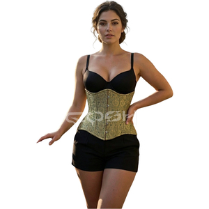 Corsé brocado bajo el busto para entrenamiento de cintura y uso de moda - Product Image 1