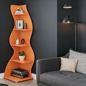 Estantería de Esquina Moderna, Diseño de Librería Elegante y Contemporáneo - Product Image 2