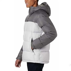 Chaqueta Acolchada para Hombre con Cuello Alto y Logotipo Frontal, Reversible, Impermeable, Diseño Clásico de Invierno - Product Image 6