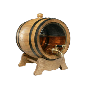 Barril de Roble Premium para Vino, Barrica Vintage para Añejar Whisky, Dispensador Decorativo de Líquidos para Bar, Hotel, Restaurante, Decoración de Fiestas en Casa - Product Image 1