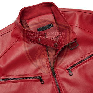 Wholesale Customized <b>Leather</b> Winter <b>Jacket</b> <b>Long</b> Sleeves <b>Leather</b> <b>Jacket</b> Street Wear <b>Leather</b> <b>Jacket</b> - Product Image 4