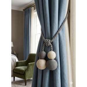 Decorative Curtain <b>Tieback</b> Rope Tassel Ball Curtain Holdback for Drapes Window Elegant Modern Curtain Accessories Home Styling - Product Image 1
