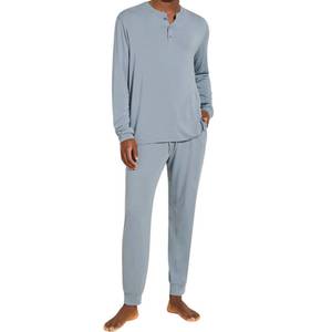 Conjunto de Pijama para Hombre de Fábrica Directa, Algodón Suave y Transpirable, Ropa de Dormir Tejida, Proveedor Mayorista - Product Image 3