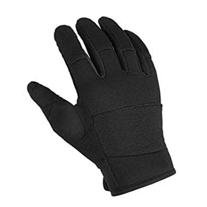 Gants de course à doigts entiers respirants en nylon antidérapants compatibles avec les écrans tactiles, unisexes, fermeture auto-agrippante, noirs - Product Image 2
