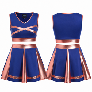 Nouveautés tendance Uniformes de cheerleading pour femmes de haute qualité Couleur personnalisée Impression par transfert thermique Respirant Confortable - Product Image 1