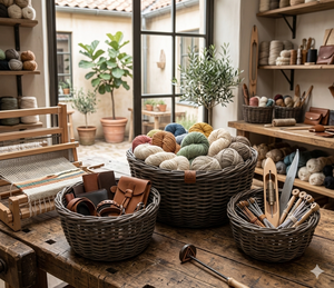Ensemble de paniers de rangement en rotin tressé écologiques, couvre-pot en osier naturel, panier à fruits rond décoratif pour la maison - Product Image 6
