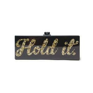 Bolso de Mano de Diseño para Mujer, Elegante Accesorio de Noche Hecho de Resina y Cristal - Product Image 2