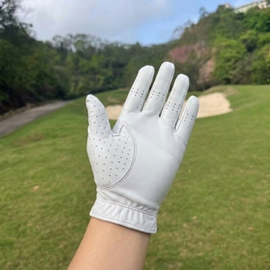 Gant de golf OEM en cuir PU, logo personnalisé, adhérence douce, respirant, léger, perforé, marque privée, faible MOQ, main gauche, sport, sur mesure - Product Image 3