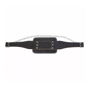 Cinturón de Cuero Profesional para Entrenamiento de Gimnasio, Cinturón de Levantamiento de Pesas con Cadena y Función Ajustable - Product Image 3