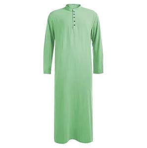 Hot Selling 2026 Wholesale <b>Islamic</b> <b>Clothing</b> Long Sleeve Men's Jubba Breathable Customized Size Men Thobe For Casual Wear - Product Image 1