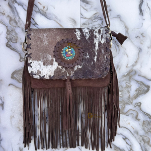 Nouveau sac bandoulière léger en cuir de vachette pour femme, fait main, sacs à main et pochettes en cuir véritable - Product Image 1