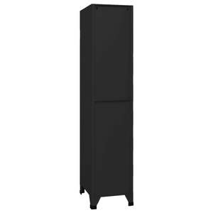 Armoire de rangement en acier noir 15 \ "x 17.7 \" x 70.9 \" - Product Image 4