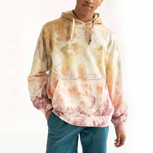 Moda Tie Dye Liso Sudaderas de gran tamaño Sudaderas con capucha unisex Diseñador único Manga larga Poliéster teñido Estilo callejero Sudaderas con capucha - Product Image 1