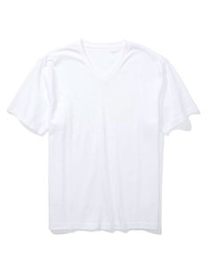 Camiseta de Hombre Personalizada con Cuello en V, Manga Corta, Corte Regular, 100% Algodón, Secado Rápido, Transpirable, Diseño Sencillo de Color Sólido, Venta al Por Mayor - Product Image 6