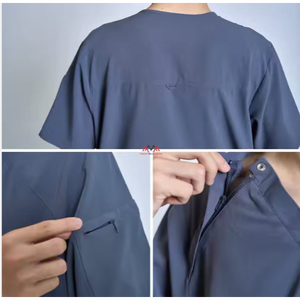 OEM Comfortable Polyester/Rayon Medical <b>Scrubs</b> <b>Set</b> 13 Colors with Needle Detection for Hospital Uniforms - Product Image 2
