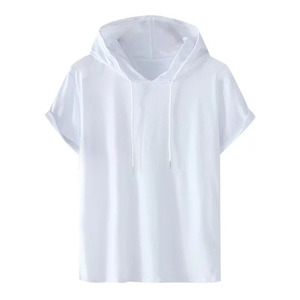 Sudadera con Capucha de Manga Corta para Hombre, Estilo Urbano, Resistente al Agua, Bordada, en Mezclilla, de Fábrica, en Oferta, la Más Vendida en Línea - Product Image 6