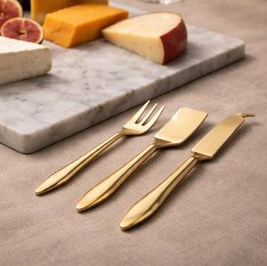 Amazing Design Brass Cheese Set Customized Sale Packing <b>Box</b> Leaf Handle Cheese Knife Cheese Butter Spreader Set - Product Image 3