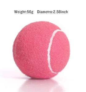ลูกเทนนิสสีชมพูคุณภาพสูง 45% ขนสัตว์ ทนทาน เหมาะสำหรับการแข่งขัน รับทำโลโก้ตามสั่ง ขายส่ง - Product Image 2