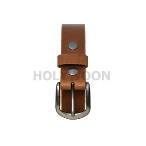 Ceinture en cuir véritable marron pour un usage décontracté, ceinture en cuir véritable durable pour homme, ceinture en cuir pour homme fournie par l'usine. - Product Image 4