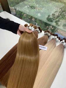 ต่อผมสีน้ำตาลแบบเป็นมัด  แบบซุปเปอร์ดับเบิ้ลดรอน  ผมเวอร์จินแท้ 100% ผมเวียดนาม จัดส่งทั่วโลก ราคาโรงงาน - Product Image 2