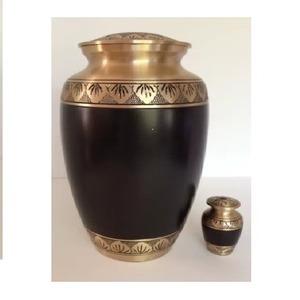 Aluminum Urns With Texture Metal Urns for Human Ashes Adult Male & Female for Funeral or Home Urns New Arrival from India - Product Image 6