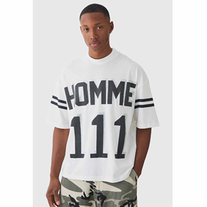 T-shirt surdimensionné de luxe pour homme 2026, 100 % coton, respirant, coupe ample, personnalisable, haute qualité, prix abordable - Product Image 4