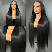 Perruque Lace Frontal Full HD Noir Jet Extensions de Cheveux Crus Vietnamiens Cuticule Alignée Densité 180%